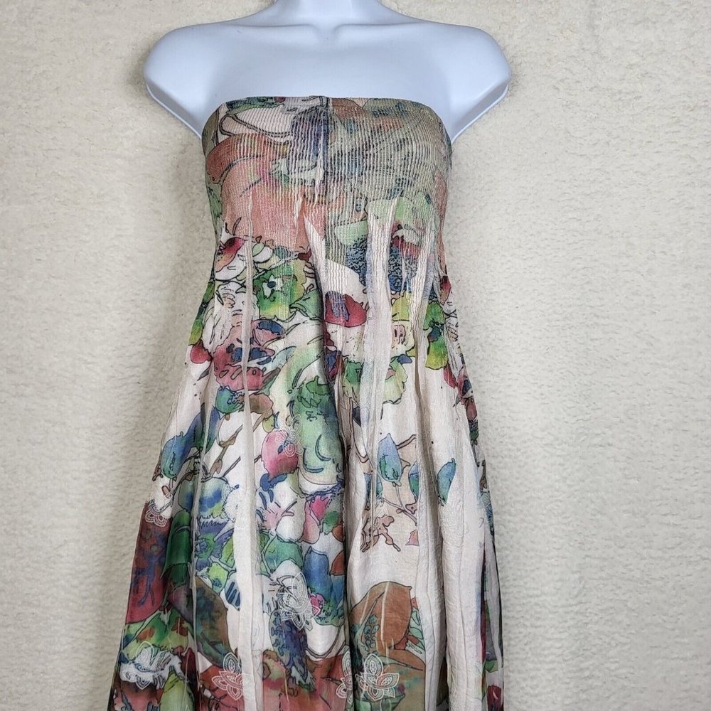 Lapis Anthropologie Convertible Strapless Tube Off shoulder Dress One Size - Picture 2 of 12